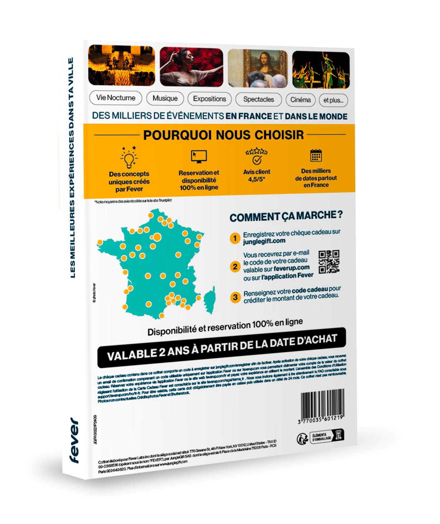 Coffret Cadeau : Spectacle, Concert, Attraction, Cinéma | Fever