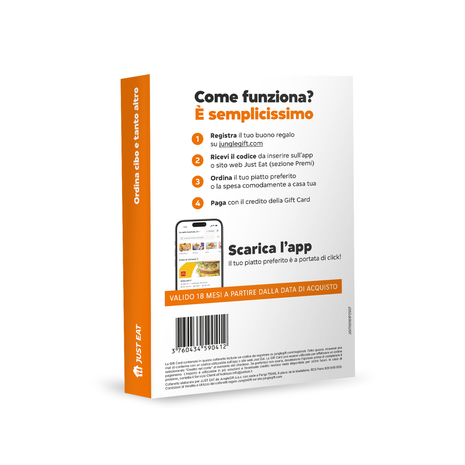 Cofanetto regalo: Il tuo piatto preferito comodamente a casa tua