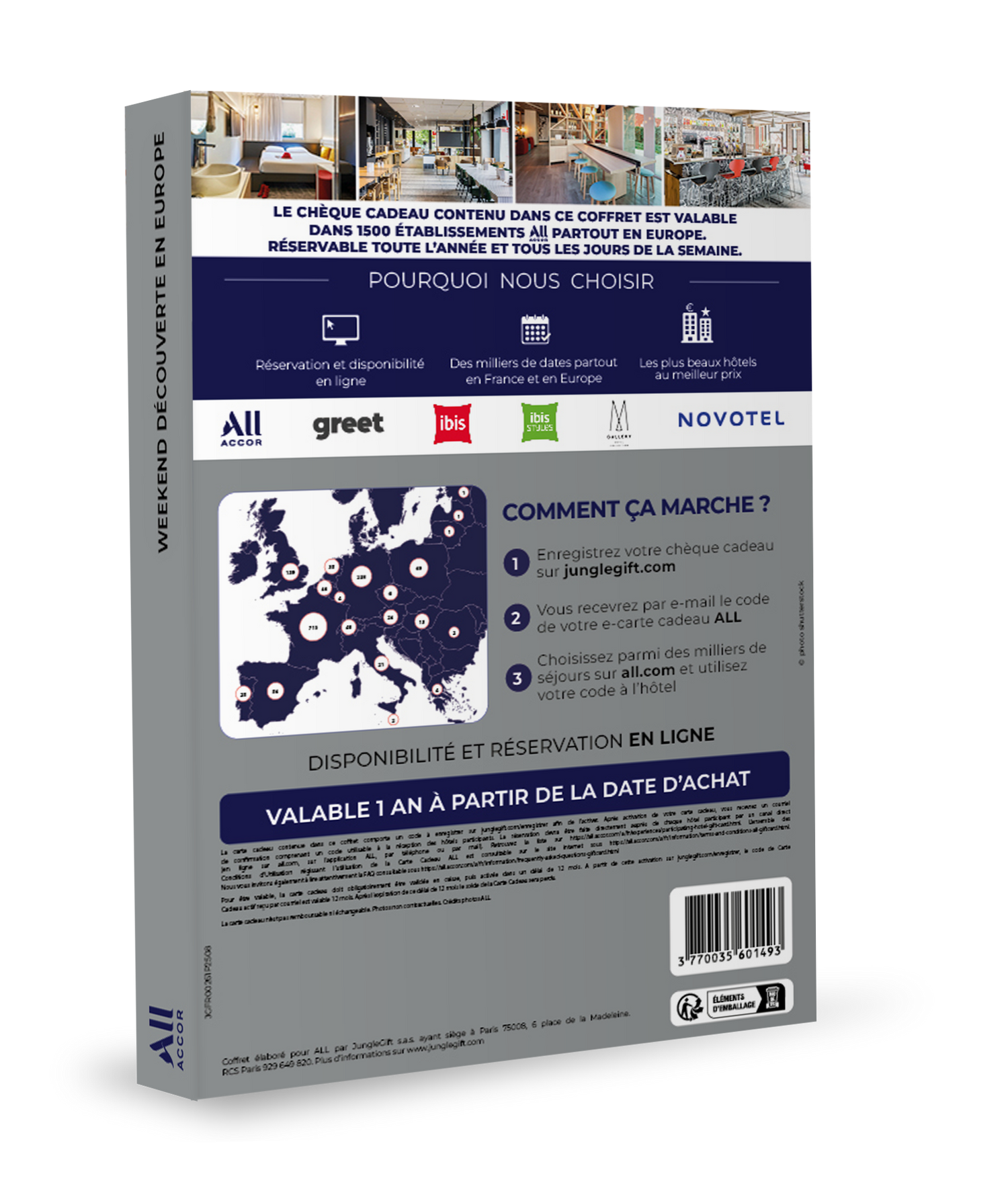 Coffret cadeau : Week-end découverte en Europe