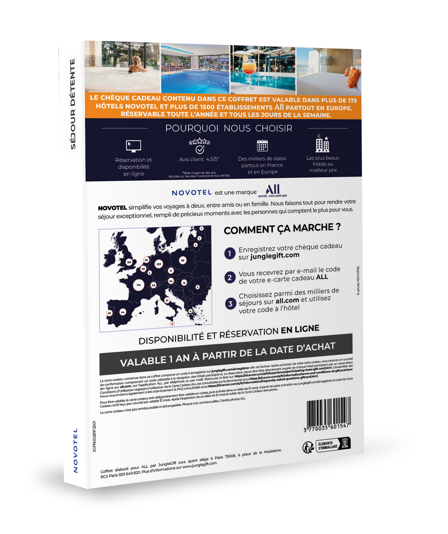 Coffret cadeau : Séjour détente