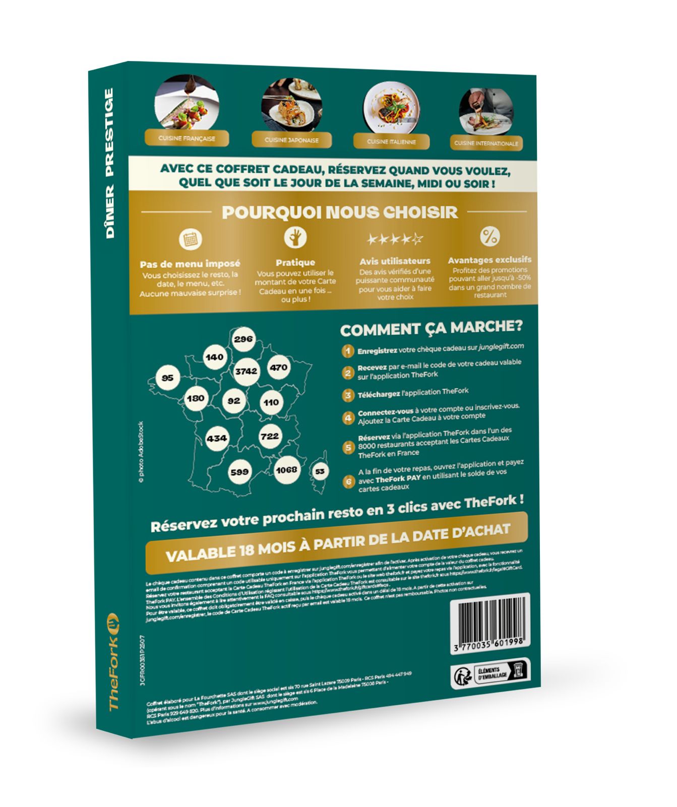 Coffret cadeau : Dîner Prestige