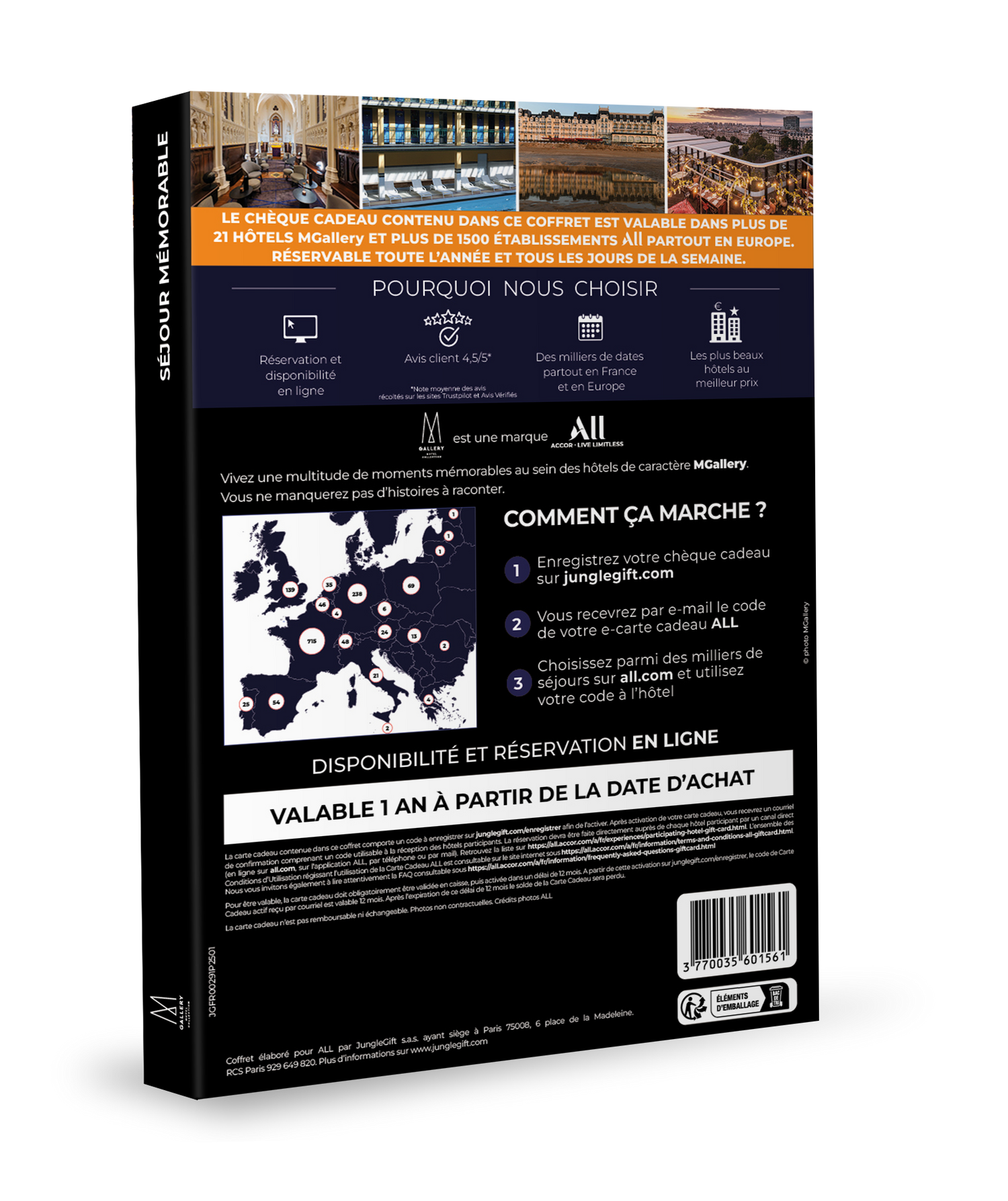 Coffret cadeau : séjour mémorable MGallery