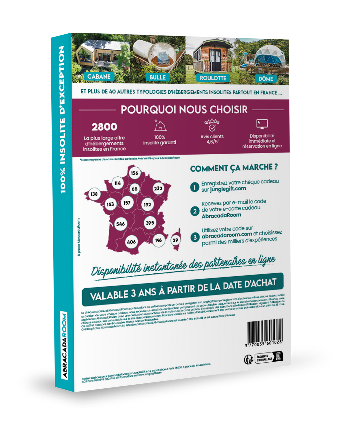 Coffret cadeau : 100% insolite d'exception