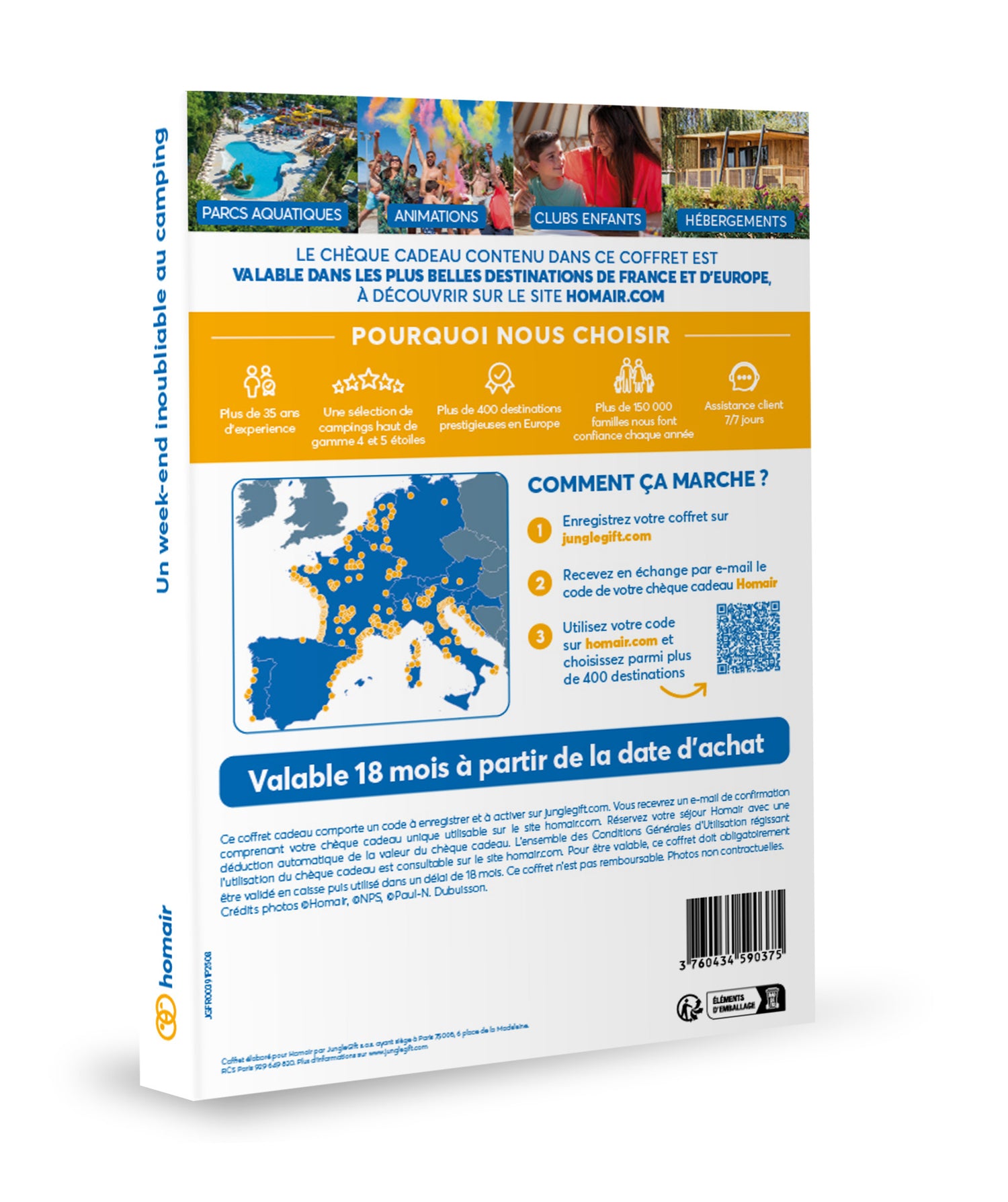 Coffret cadeau : Un week-end inoubliable au camping