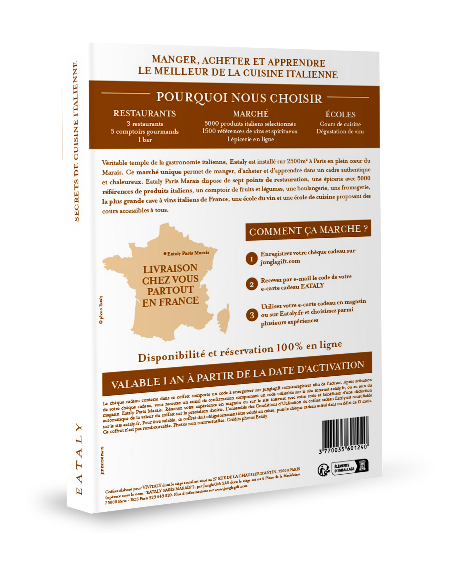 Coffret cadeau : Secrets de cuisine Italienne