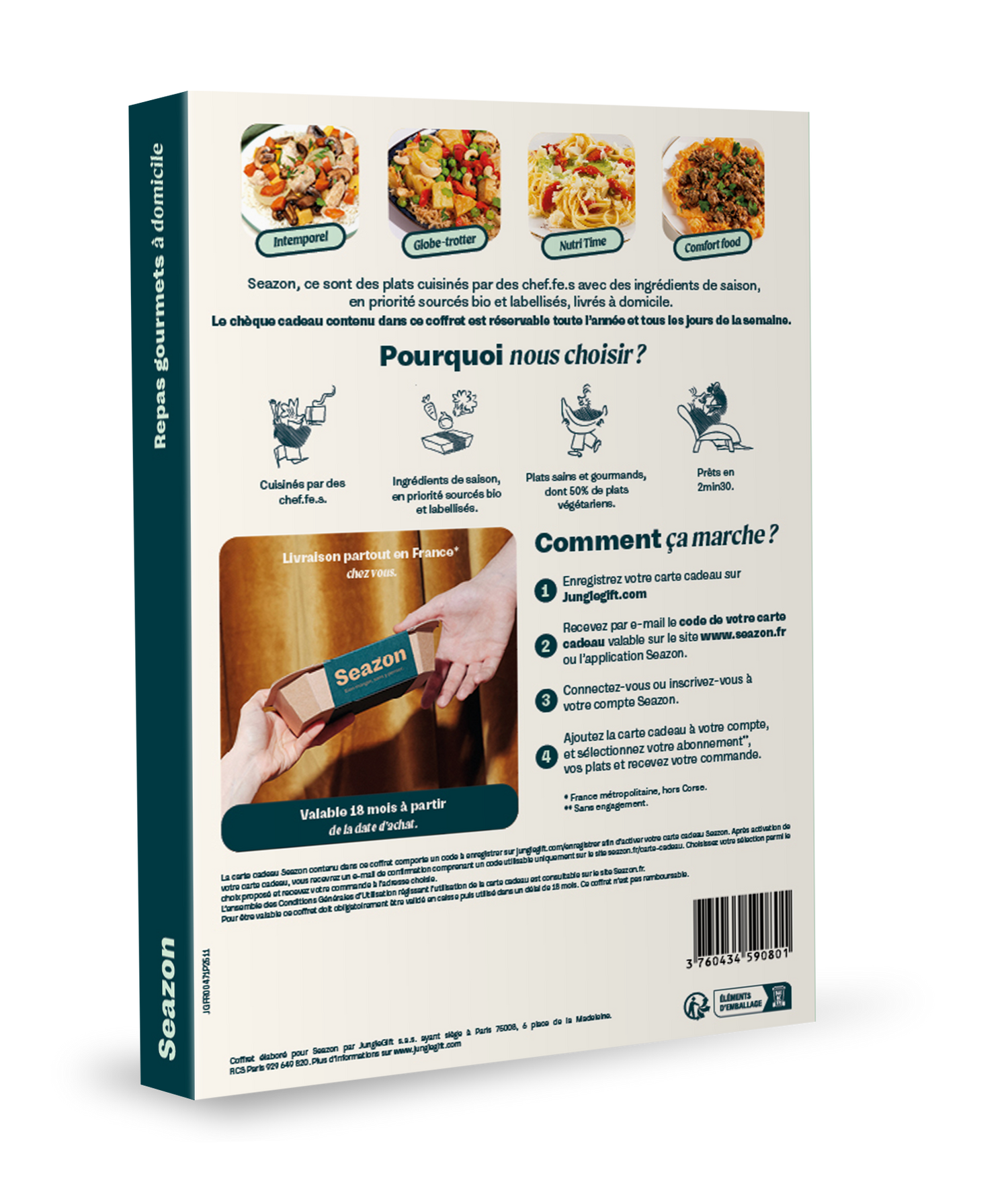 Coffret cadeau : Repas gourmet à domicile